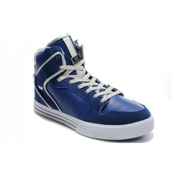 Supra Vaider Shoes Classic Blue Silver For Men