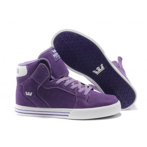 Supra Vaider Shoes Classic White Purple For Men