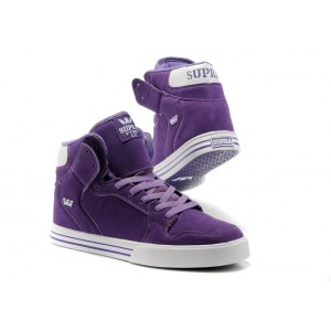 Supra Vaider Shoes Classic White Purple For Men