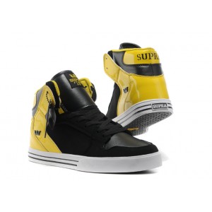 Supra Vaider Shoes Classic Yellow Black For Men