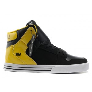 Supra Vaider Shoes Classic Yellow Black For Men