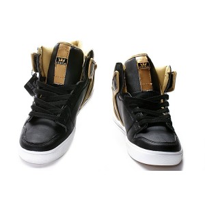 Supra Vaider Shoes Men's Classic Black Gold